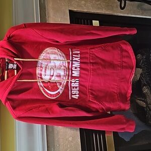 NFL 49ers Hoodie Size Med.  Longer length